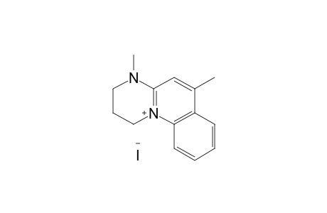 2,3-dihydro-4,6-dimethyl-1H-pyrimido[1,2-a]quinolin-11-ium iodide