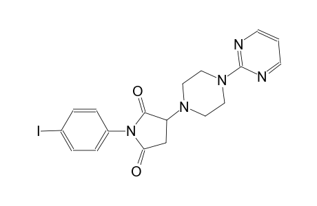 1-(4-iodophenyl)-3-[4-(2-pyrimidinyl)-1-piperazinyl]-2,5-pyrrolidinedione