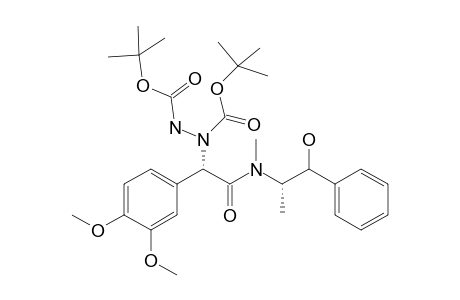 2-(3',4'-Dimethoxyphenyl)-2-[N,N'-bis(1'',1''-dimethylethoxycarbonyl)hydrazino-N-(2''-hydroxy-1''-methyl-2''-phenylethyl)-N-methylacetamide