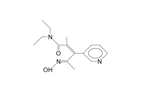 (E,E)-N,N-Diethyl-4-(hydroxyimino)-2-methyl-3-(3-pyridyl)-2-pentenamide