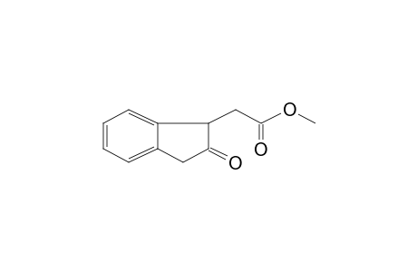 Acetic acid, 2-(2-oxo-2,3-dihydro-1H-1-indenyl)-, methyl ester