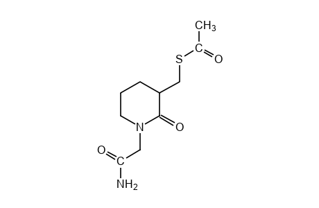 3-(mercaptomethyl)-2-oxo-1-piperidineacetamide, S-acetate