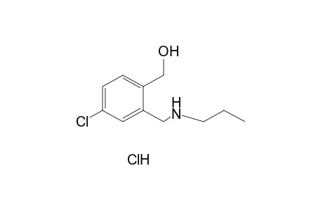 4-chloro-2-[(propylamino)methyl]benzyl alcohol, hydrochloride
