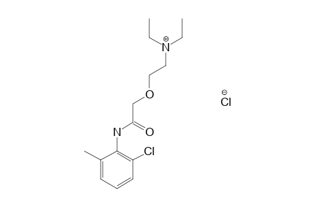 6'-chloro-2-[2-(diethylamino)ethoxy]-o-acetotoluidide, hydrochloride