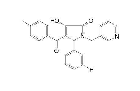 5-(3-Fluoro-phenyl)-3-hydroxy-4-(4-methyl-benzoyl)-1-pyridin-3-ylmethyl-1,5-dihydro-pyrrol-2-one