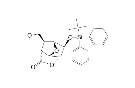 (+/-)-2-EXO-(TERT.-BUTYL-DIPHENYL-SILANYLOXY)-9-EXO-HYDROXYMETHYL-4,8-DIOXA-TRICYCLO-[4.2.1.0(3,7)]-NONAN-5-ONE