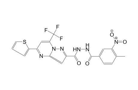 pyrazolo[1,5-a]pyrimidine-2-carboxylic acid, 5-(2-thienyl)-7-(trifluoromethyl)-, 2-(4-methyl-3-nitrobenzoyl)hydrazide