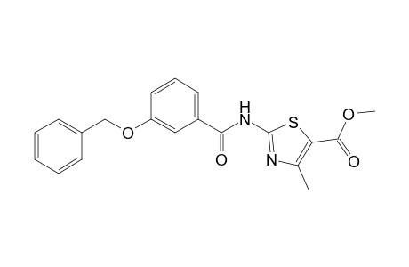 5-Thiazolecarboxylic acid, 4-methyl-2-[[3-(phenylmethoxy)benzoyl]amino]-, methyl ester