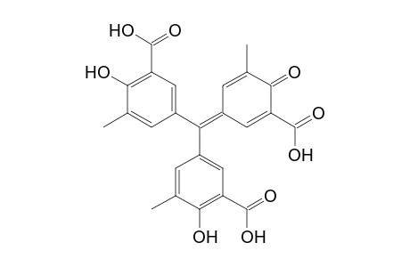 Benzoic acid, 5-[(3-carboxy-4-hydroxy-5-methylphenyl)(3-carboxy-5-methyl-4-oxo-2,5-cyclohexadien-1-ylidene)methyl]-2-hydroxy-3-methyl-