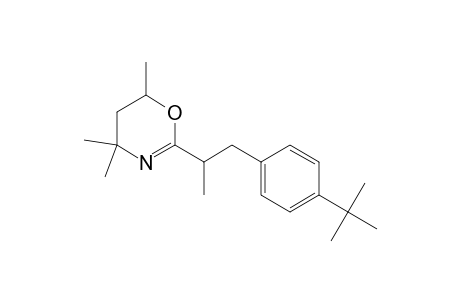 2-(1'-p-t-butylbenzyl)-ethyl-4,4,6-trimethyl-5,6-dihydro-4H-1,3-oxazine