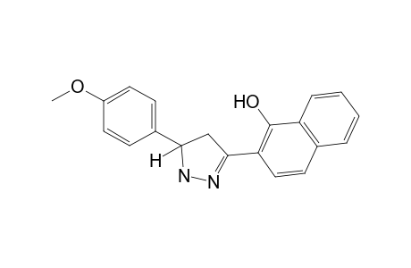 2-[5-(p-methoxyphenyl)-2-pyrazolin-3-yl]-1-naphthol