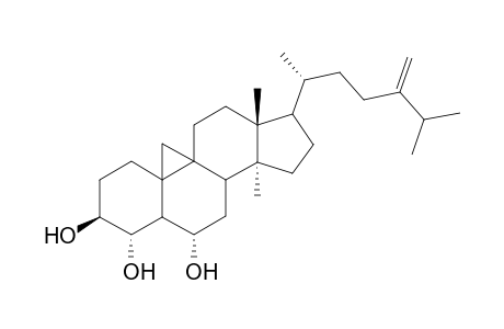 24-Methylene-28,29-bis-nor-Cycloarten-3.beta.,4.alpha.,6.alpha.-triol