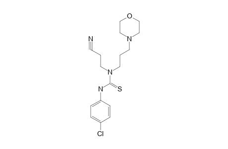 3-(p-chlorophenyl)-1-(2-cyanoethyl)-1-(3-morpholinopropyl)--2-thiourea