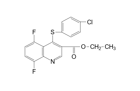 4-[(p-chlorophenyl)thio]-5,8-difluoro-3-quinolinecarboxylic acid