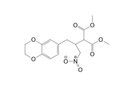 Dimethyl [2-(2,3-dihydro-1,4-benzodioxin-6-yl)-1-(nitromethyl)ethyl]malonate