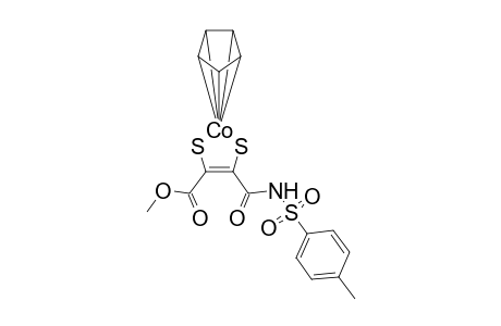 [Pentacyclopentadienyl{4-(methoxycarbonyl)-5-(tosylamido)cobaltadithiolene}]complex