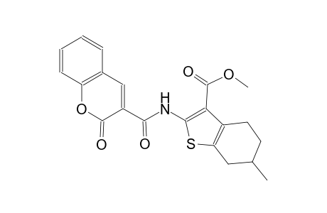 methyl 6-methyl-2-{[(2-oxo-2H-chromen-3-yl)carbonyl]amino}-4,5,6,7-tetrahydro-1-benzothiophene-3-carboxylate