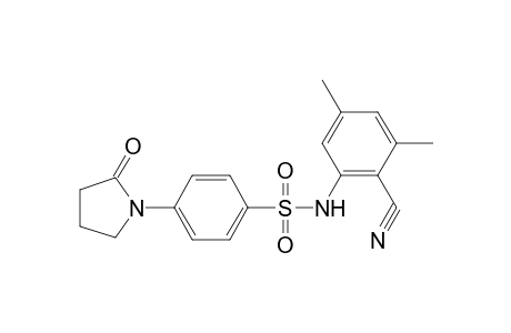 Benzenesulfonamide, N-(2-cyano-3,5-dimethylphenyl)-4-(2-oxopyrrolidin-1-yl)-
