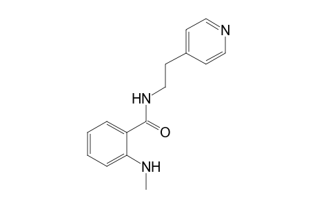 o-(methylamino)-N-[2-(4-pyridyl)ethyl]benzamide