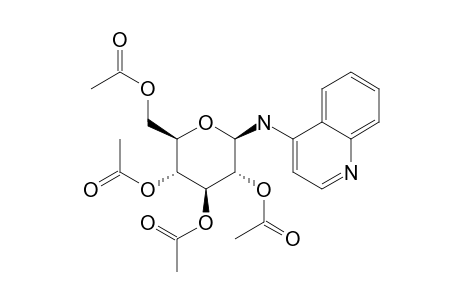 Quinoline, 4-(.beta.-D-glucopyranosylamino)-, 2',3',4',6'-tetraacetate