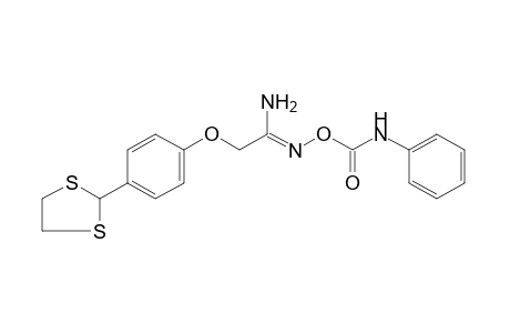 2-[p-(1,3-dithiolan-2-yl)phenoxy]-O-(phenylcarbamoyl)acetamidoxime