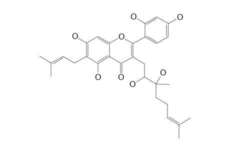 3-(2,3-Dihydroxy-3,7-dimethyl-oct-6-enyl)-2-(2,4-dihydroxy-phenyl)-5,7-dihydroxy-6-(3-methyl-but-2-enyl)-chromen-4-one