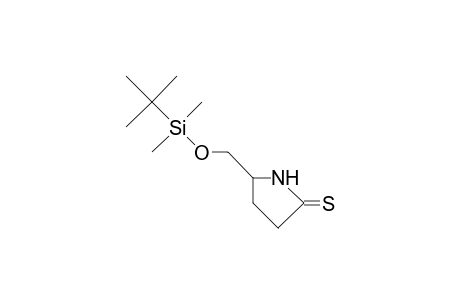 (S)-5-(T-Butyl-dimethyl-silyloxymethyl)-2-thiopyrrolidinone