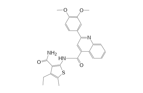 N-[3-(aminocarbonyl)-4-ethyl-5-methyl-2-thienyl]-2-(3,4-dimethoxyphenyl)-4-quinolinecarboxamide