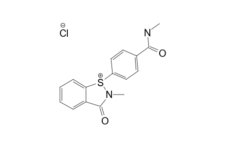 2,3-DIHYDRO-1-[4-(N-METHYLCARBAMOYL)-PHENYL]-2-METHYL-3-OXO-1,2-BENZISOTHIAZOL_1-IUM_CHLORIDE