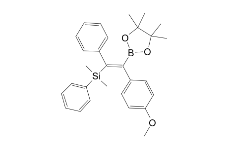 (Z)-1-(Dimethylphenylsilyl)-1-phenyl-2-(4-methoxyphenyl)-2-(4,4,5,5-tetramethyl-1,3,2-dioxaborolan-2-yl)ethene