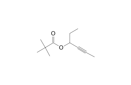 2,2-Dimethylpropanoic acid, hex-4-yn-3-yl ester