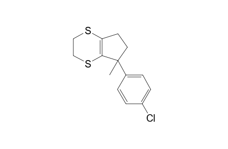 5-(4-chlorophenyl)-5-methyl-3,5,6,7-tetrahydro-2H-cyclopenta[b][1,4]dithiine