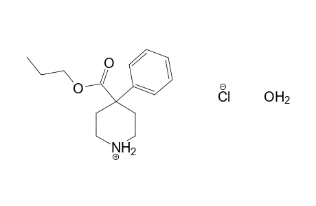 4-phenylisonipecotic acid, propyl ester, hydrochloride, hydrate