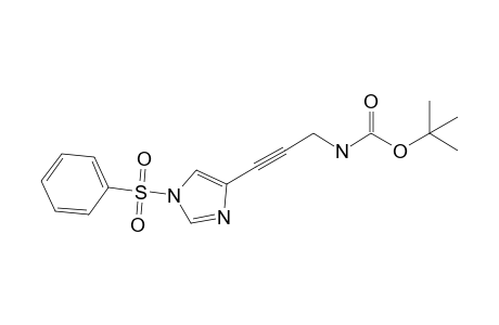 [3-(1-Benzenesulfonyl-1H-imidazol-4-yl)prop-2-ynyl]carbamic acid tert-butyl ester