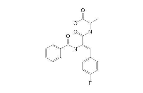 2-[[(Z)-2-benzamido-3-(4-fluorophenyl)-1-oxoprop-2-enyl]amino]propanoic acid