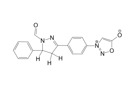 3-[4'-(4'',5''-Dihydro-1"-formyl-5"-phenyl-1H-pyrazol-3"-yl)phenyl]-Sydnone