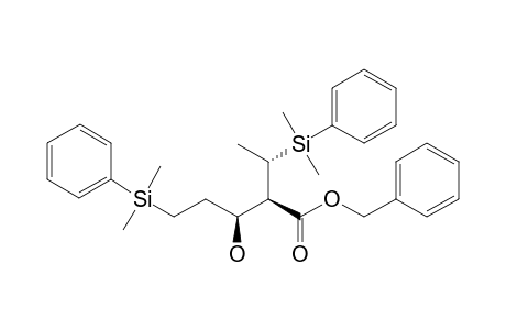 (2R,3S)-5-(Dimethyl-phenyl-silanyl)-2-[(S)-1-(dimethyl-phenyl-silanyl)-ethyl]-3-hydroxy-pentanoic acid benzyl ester