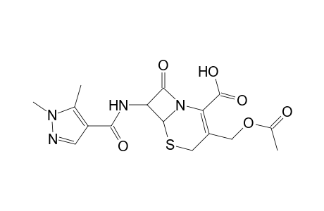 3-[(acetyloxy)methyl]-7-{[(1,5-dimethyl-1H-pyrazol-4-yl)carbonyl]amino}-8-oxo-5-thia-1-azabicyclo[4.2.0]oct-2-ene-2-carboxylic acid