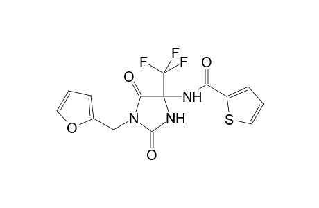 N-[1-(2-furanylmethyl)-2,5-dioxo-4-(trifluoromethyl)-4-imidazolidinyl]-2-thiophenecarboxamide