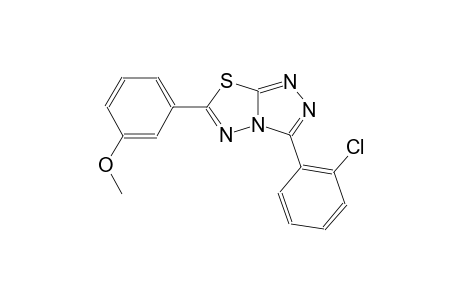 3-(2-chlorophenyl)-6-(3-methoxyphenyl)[1,2,4]triazolo[3,4-b][1,3,4]thiadiazole