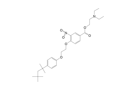 3-nitro-4-{2-[p-(1,1,3,3-tetramethylbutyl)phenoxy]ethoxy}benzoic acid, 2-(diethylamino)ethyl ester