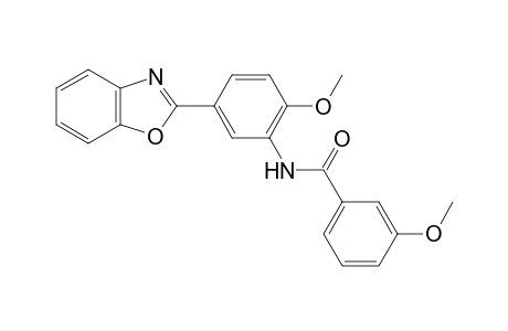 N-[5-(1,3-benzoxazol-2-yl)-2-methoxyphenyl]-3-methoxybenzamide