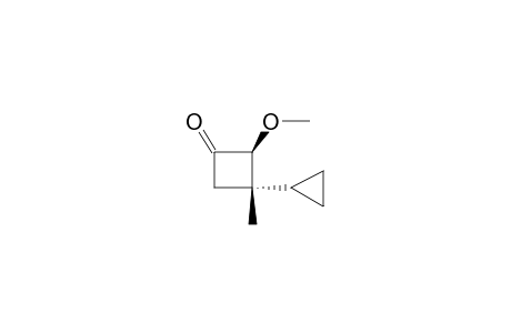 (E)-2-METHOXY-3-METHYL-3-CYCLOPROPYLCYCLOBUTANONE