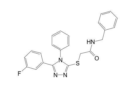 acetamide, 2-[[5-(3-fluorophenyl)-4-phenyl-4H-1,2,4-triazol-3-yl]thio]-N-(phenylmethyl)-