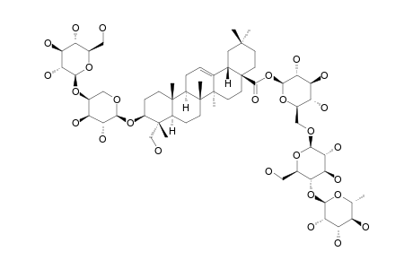 LEONTOSIDE;3-O-BETA-D-GLUCOPYRANOSYL-(1->4)-BETA-L-ARABINOPYRANOSYL-HEDERAGENIN-28-O-ALPHA-L-RHAMNOPYRANOSYL-(1->4)-BETA-D-GLUCOPYRANOSYL-(1->6)-BE