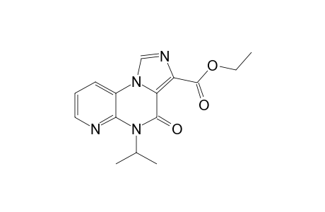 Ethyl 5-isopropyl-4-oxo-4,5-dihydroimidazo[1,5-a]pyrido[2,3-e]pyrazine-3-carboxylate