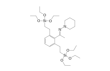 (E)-1-[2,6-bis(2-triethoxysilylethyl)phenyl]ethylidene-piperidino-amine