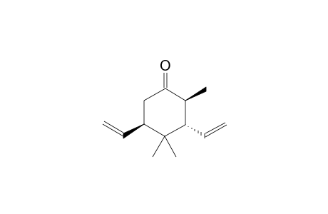 (2S*,3S*,5R*)-2,4,4-TRIMETHYL-3,5-DIVINYLCYCLOHEXANONE;MAJOR-ISOMER