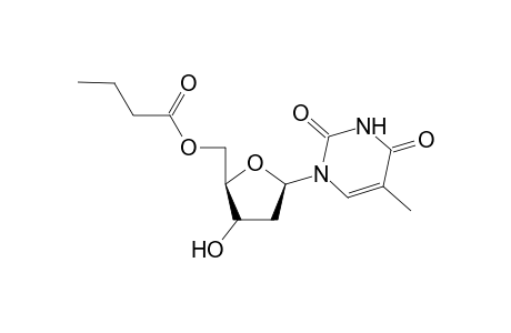 5'-O-Butyryl-.alpha.-thymidine