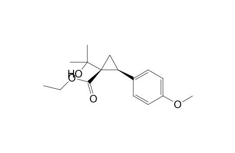 Ethyl cis-1-(2-hydroxypropan-2-yl)-2-(4-methoxyphenyl)cyclopropane-1-carboxylate